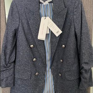NWT Veronica Beard wool blend Dickey Jacket. Color is denim. Retails $650 size0